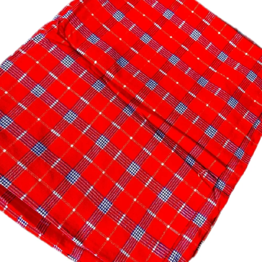Maasai Shuka Throw Blanket Wrap - Vibrant Design for Cozy Comfort