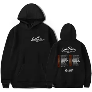 Sam Barber Restless Mind World Tour 2025 Merch Hoodie Women Men Long Sleeve Sweatshirt Fashion Pullover Clothes  C1103 DG6