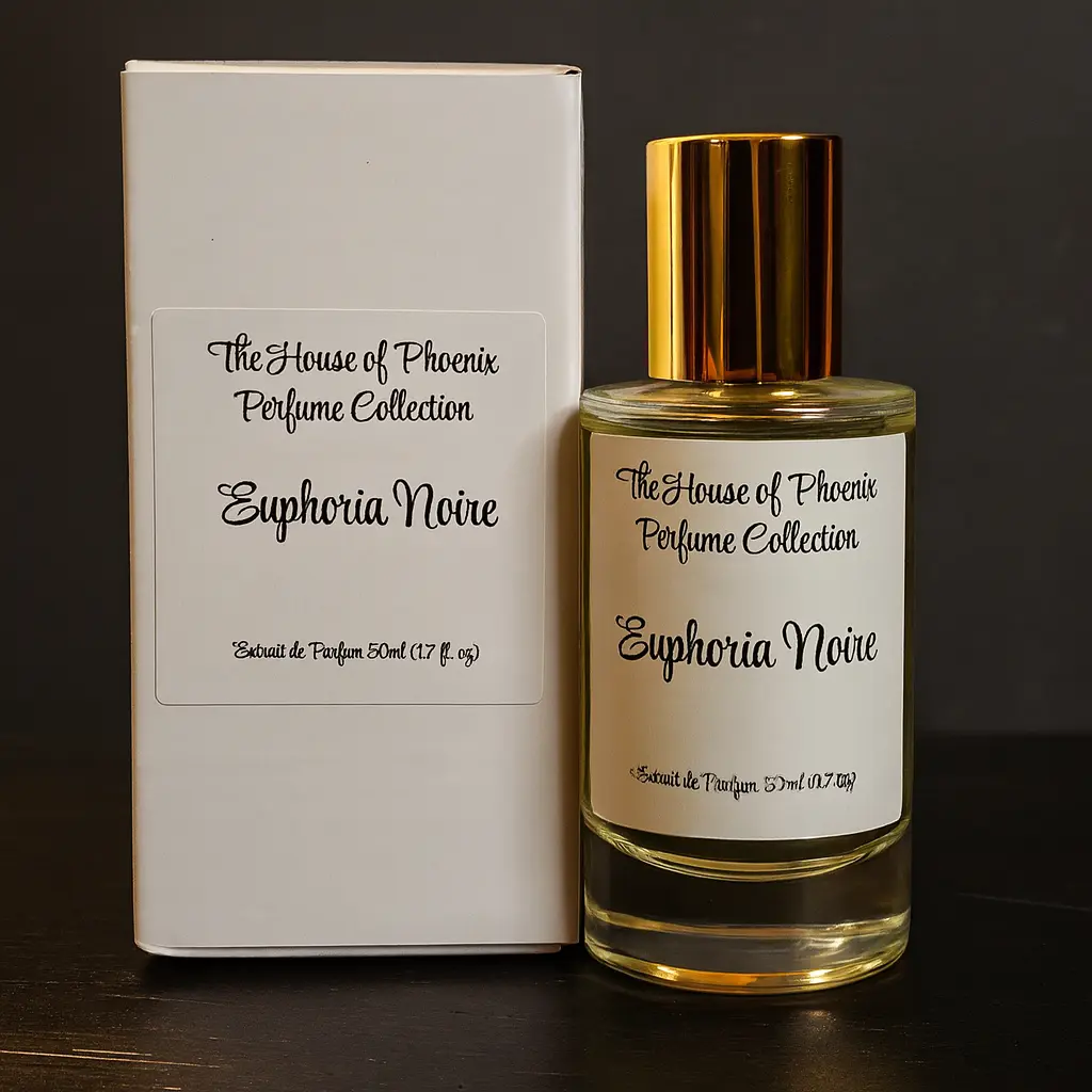 The House of Phoenix Euphoria Noire Unisex Extrait de Parfum Spray (50ml) - Ambery, Spicy, Gourmand, Addictive Long-Lasting Fragrance, Single Item