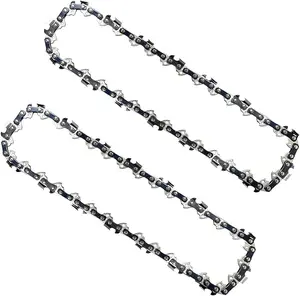 2PC 8 Inch Polesaw Chain Replacement for Greenworks 20102 (A), 20302, 20352, 20642, 20672, PS40B00-3/8" - .050" - 33 Drive Links
