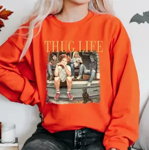 Thug Life Sanderson Sisters Sweatshirt, Halloween Bad Witches Sweater, Retro Halloween Hoodie, Witches Sweatshirt