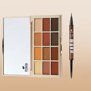 Kokie Professional Artist Eyeshadow Palette & Gel Ink Dual Ended Eyeliner Duo