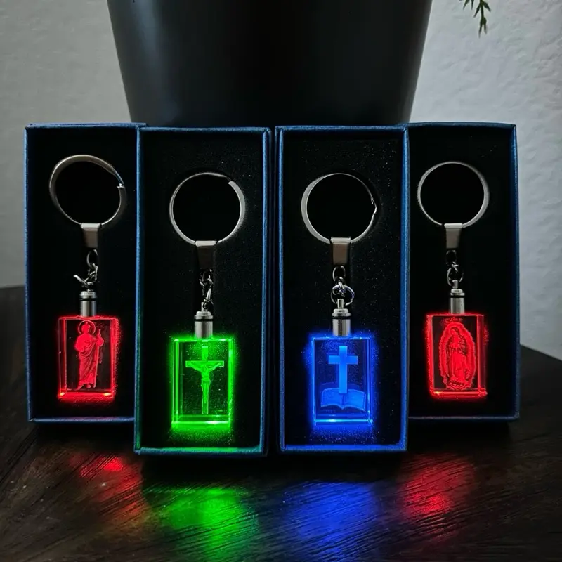 Carved religious Keychain