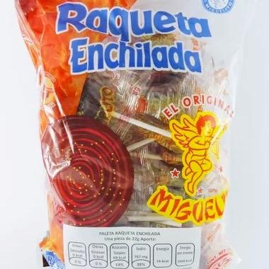 Raqueta Enchilada Miguelito Lollipop - 40 ct. Perfect Snack for Parties and Events