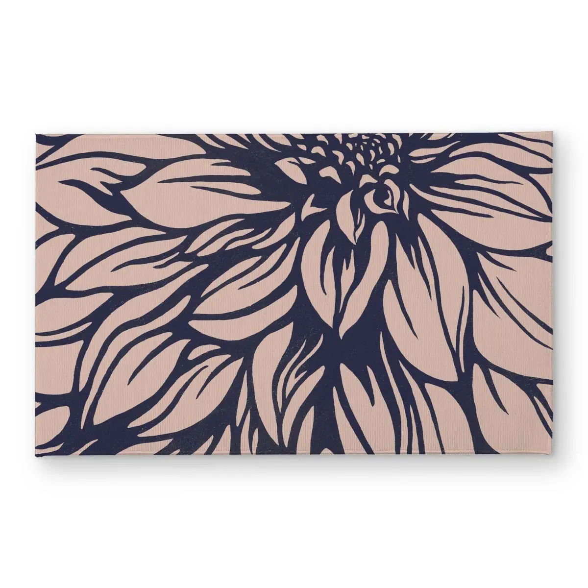 Begin Home Decor CODM2134Z7LJWI 21 x 34 in. Dahlia Flower Door Mat - Illustrative Indoor & Outdoor Decor