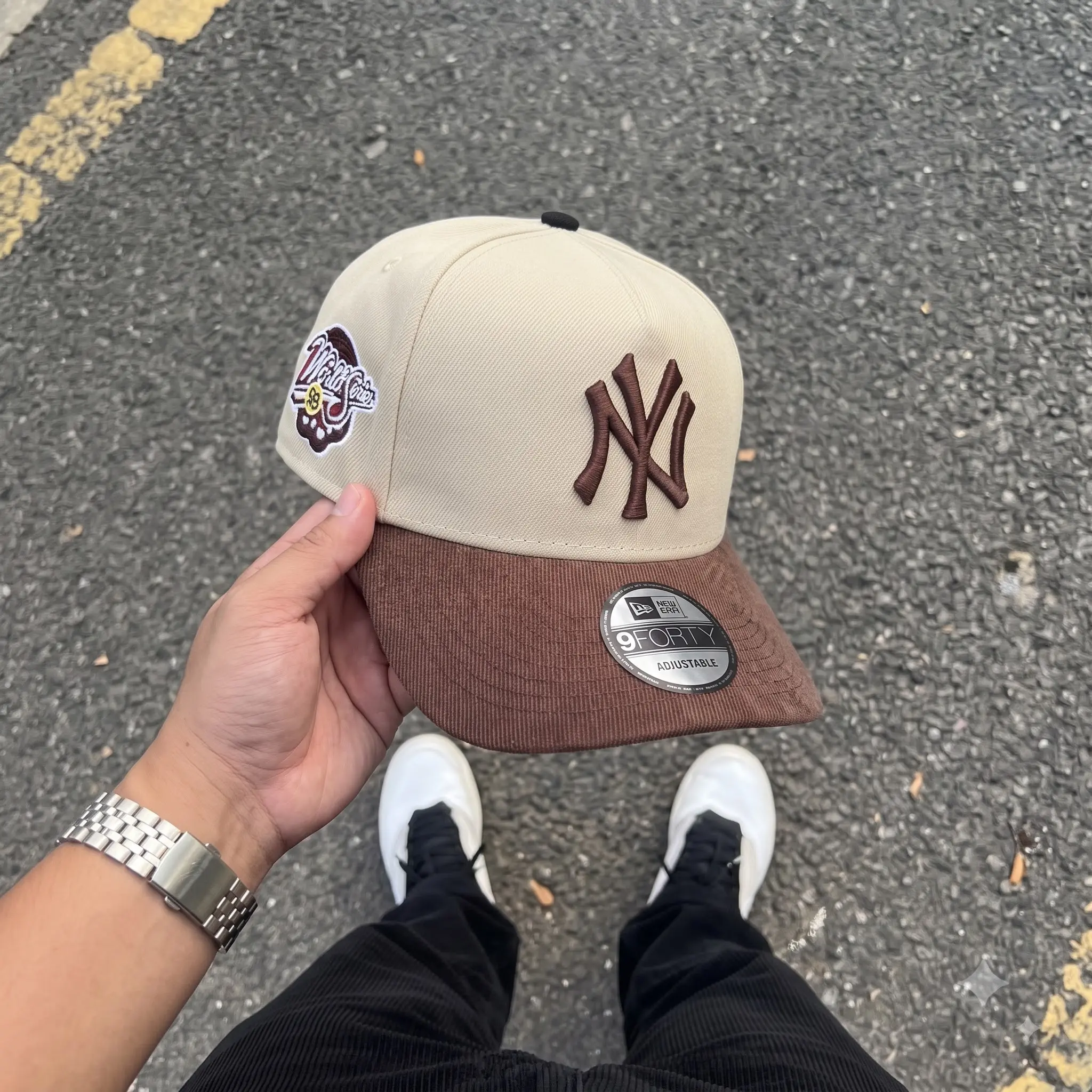 New Era 9FIFTY MLB Baseball Cap – NY Yankees & LA Dodgers Anniversary Side Patch, Adjustable Baseball Hat, Adjustable Fit Sports Collectible Headwear
