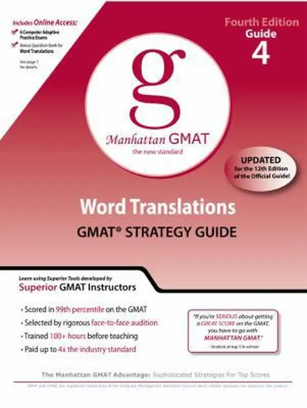USED-Word Translations, 4th Edition by Manhattan GMAT (Paperback)