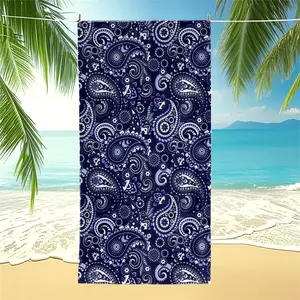 Paisley Beach Towel, Bohemian Pattern Microfiber Towel, Quick Dry & Soft, Perfect for Beach, Pool & Travel, Ideal Gift for Beach Lovers & Vacation Enthusiasts