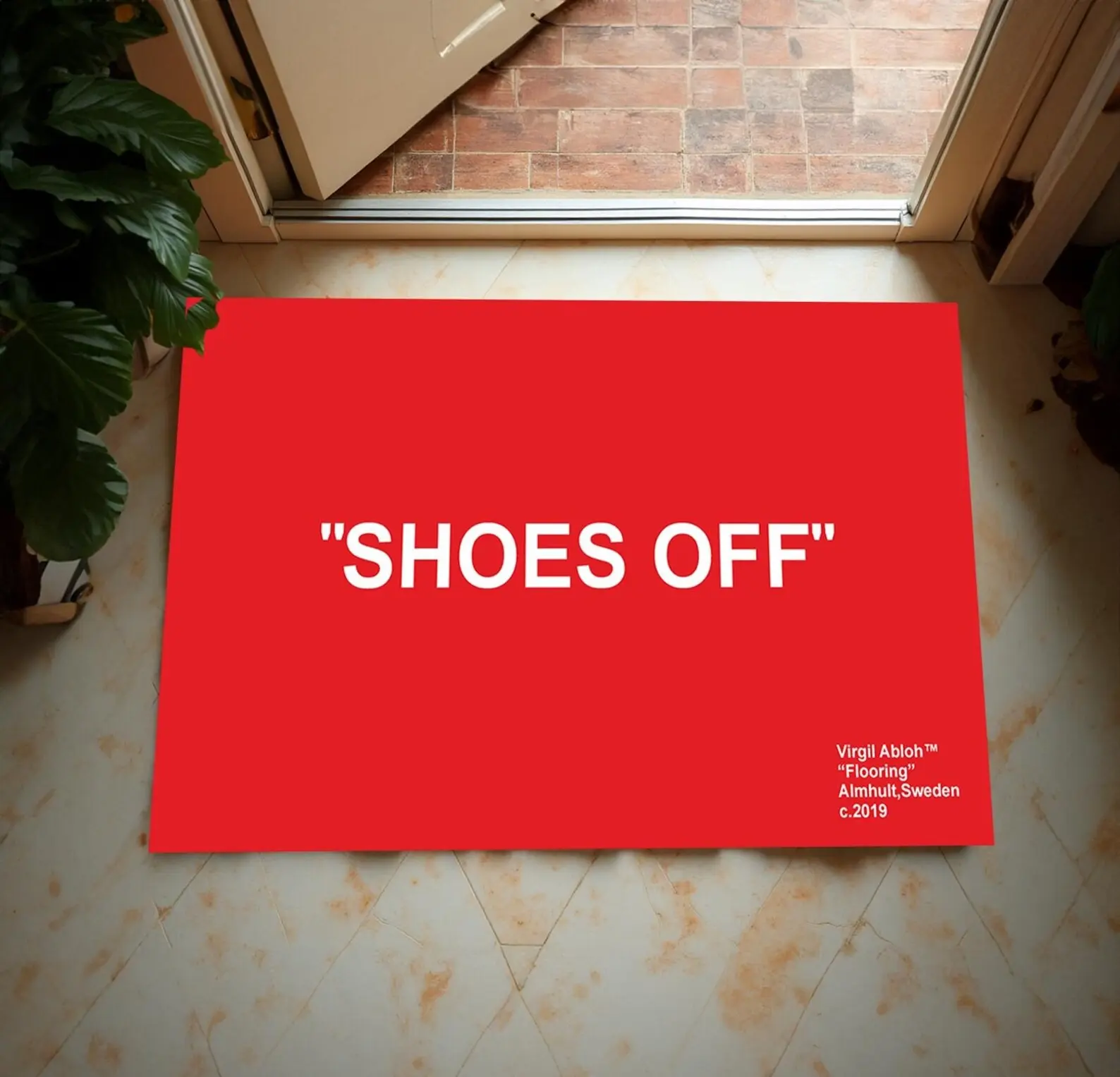 Shoes Off Doormats,Red Shoes Off Mats,Welcome Mats,Personalized Gift,Shoes Doormats,Custom Doormats,Shoes Off Bathmat,Gift Shoes Off Doormat
