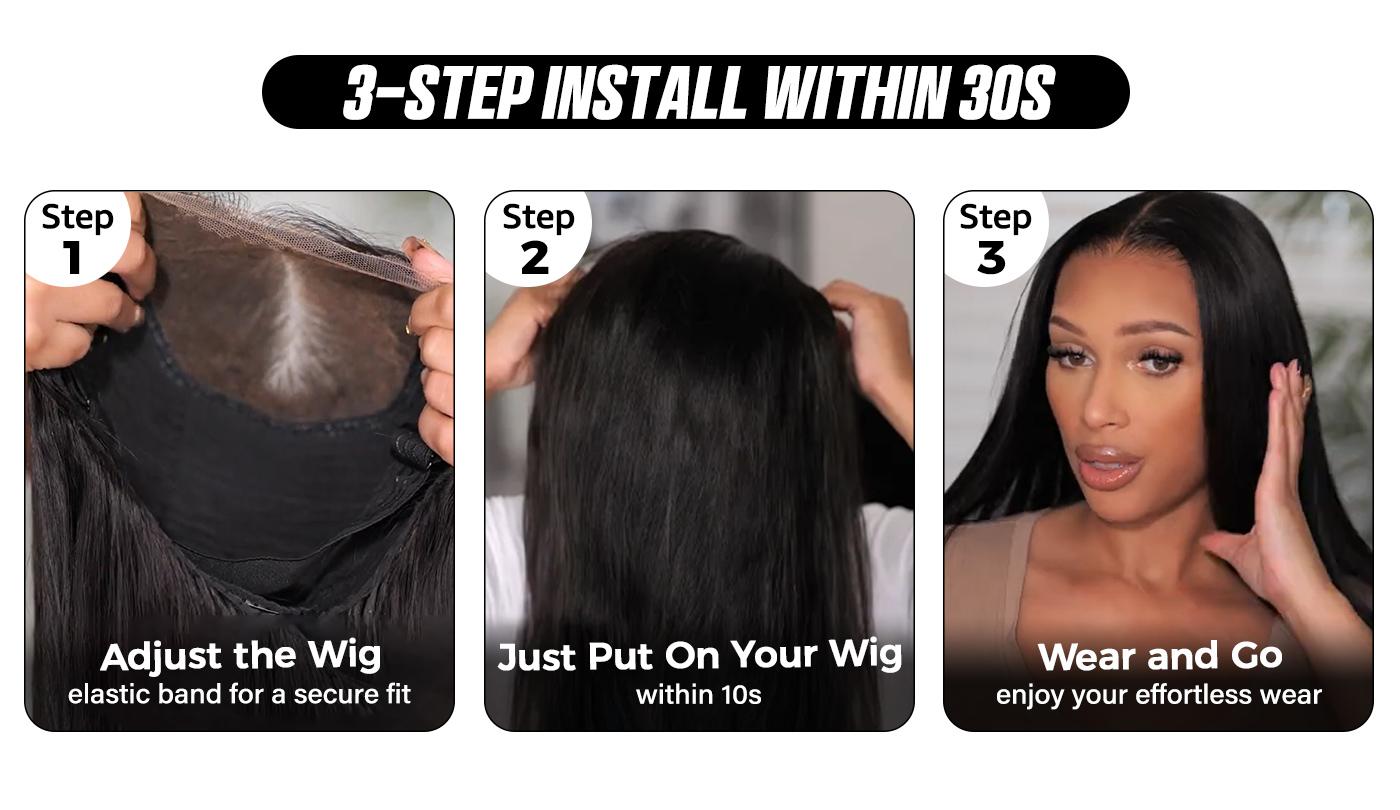 OQ Hair Wear And Go Body Wave Glueless Wigs Bleached Tiny Knots Pre Cut 7x5 HD Lace Front Wigs Human Hair Outdoorfun