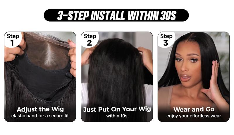 OQ Hair Wear And Go Body Wave Glueless Wigs Bleached Tiny Knots Pre Cut 7x5 HD Lace Front Wigs Human Hair Outdoorfun