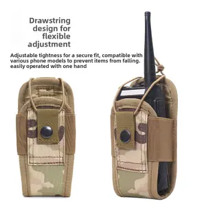 Tactical MOLLE Pouch: 2-in-1 Radio & Phone Case for Outdoors