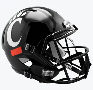 Riddell Full-Size Replica Speed Helmet Cincinnati Bearcats Official Team Design for Fans Black with Iconic Bearcats Logo