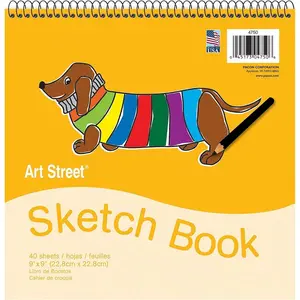 Pac4750 White Drawing Ppr Spiral 9X9