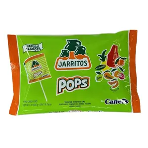 Jarritos Pops!! Pineapple, Mango, Fruit Punch, Mandarin, Lime, and Tamarind Flavored Lollipops