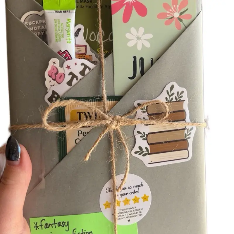 Blind Date With a Book - Includes Bookmark, Tea, Water Flavor Packet, Favorite Genre & Stickers for Book Lovers