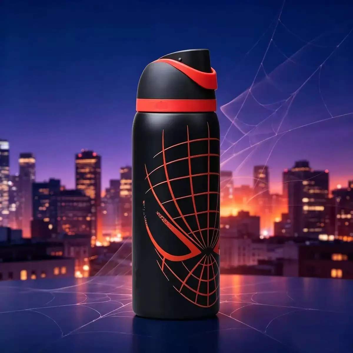 Owala Spiderman FreeSip Insulated Stainless Steel Water Bottle Straw Sports 32oz.souvenir