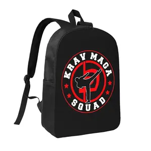 Krav Maga Backpack 17in  Street Style Casual Daypack Lightweight Bookbag