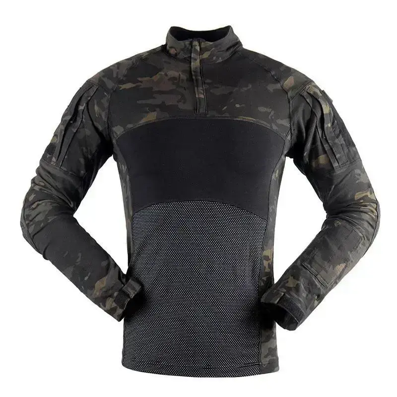 Military Tactical Shirt Men Camouflage Paintball Long Sleeve T Shirt Multicam Cotton Combat Shirts Camo Army T-Shirt Military Tactical Shirt Men Camouflage Paintball Long Sleeve T Shirt Multicam Cotton Combat Shirts Camo Army T-Shirt