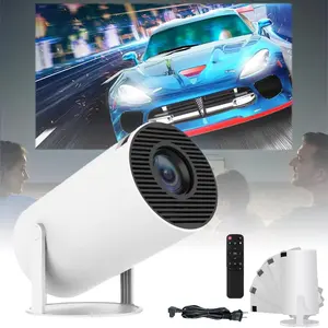 4K WiFi High Definition   Version 5G Bluetooth Portable Home Mini Projector(White) Audio Wireless Speaker Screen Watch