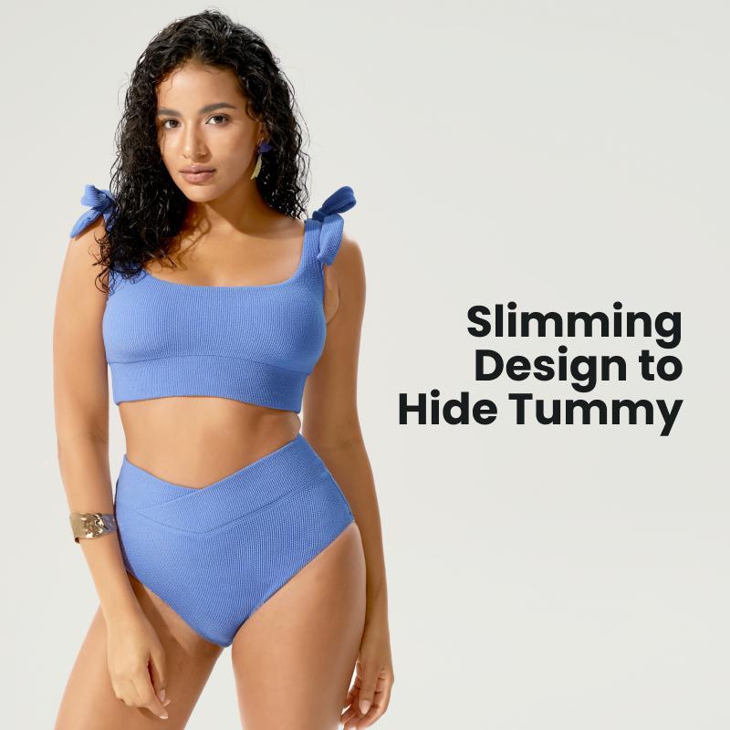 BodyTips Ribbed Tie Front Camisole Set Cool Touch Silky Feel Eco Conscious Bow Design Flexible Fit Outfit Smooth Texture Popular Casual Set Versatile Two Piece For Daily Wear Vacation Travel Summer Activities Layering Inner Wear Outer Look All Day Use