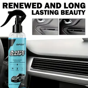 QlFOR Waterless spray Wax:Plastic,Rubber,Leather Cleaner200ML-All-in-0neDetailer for Car Interiors & Exteriors withHygienicProtection Surfaces