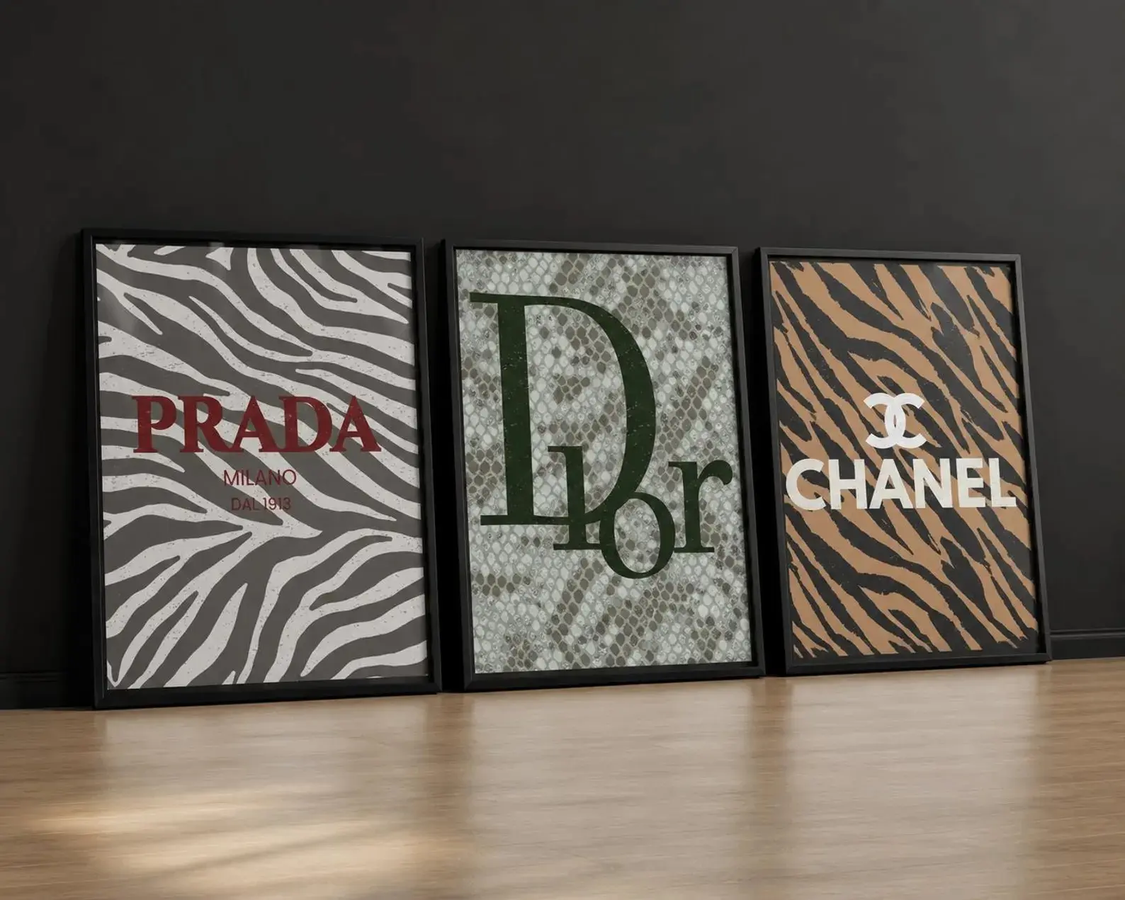 Luxury Minimalist Animal Print Poster, Home Decor Wall Art for Home Supplies Display