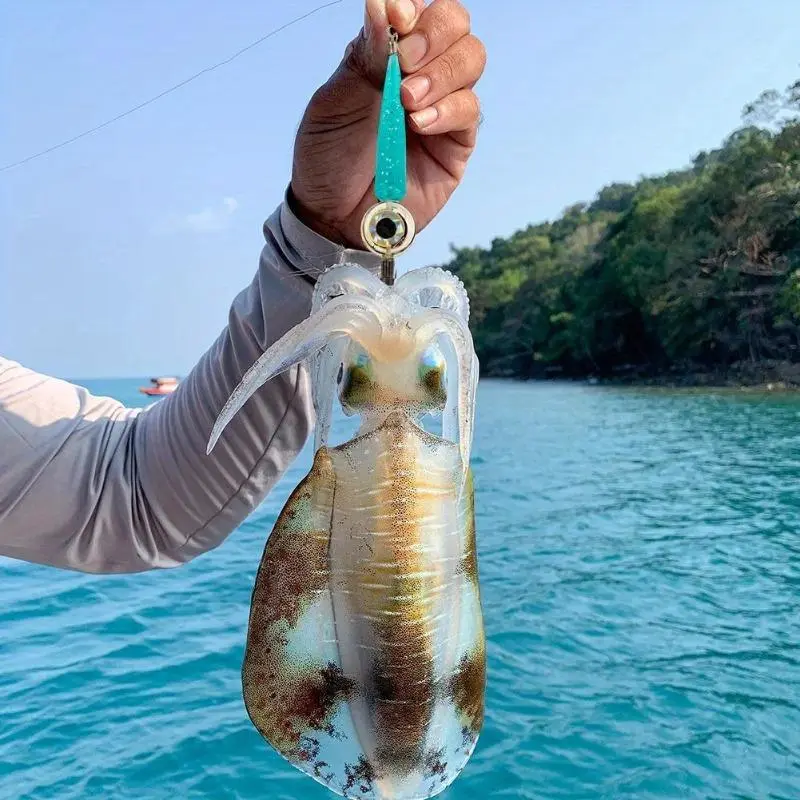 1pcs Fishing Bait Lamp LED Deep-Sea Luminous Squid Hook Bait Lamp Fish Collection Tool For Marine Fishing Feeder Fishing Accessories