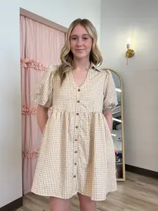 Cheyenne Gingham Mini Dress