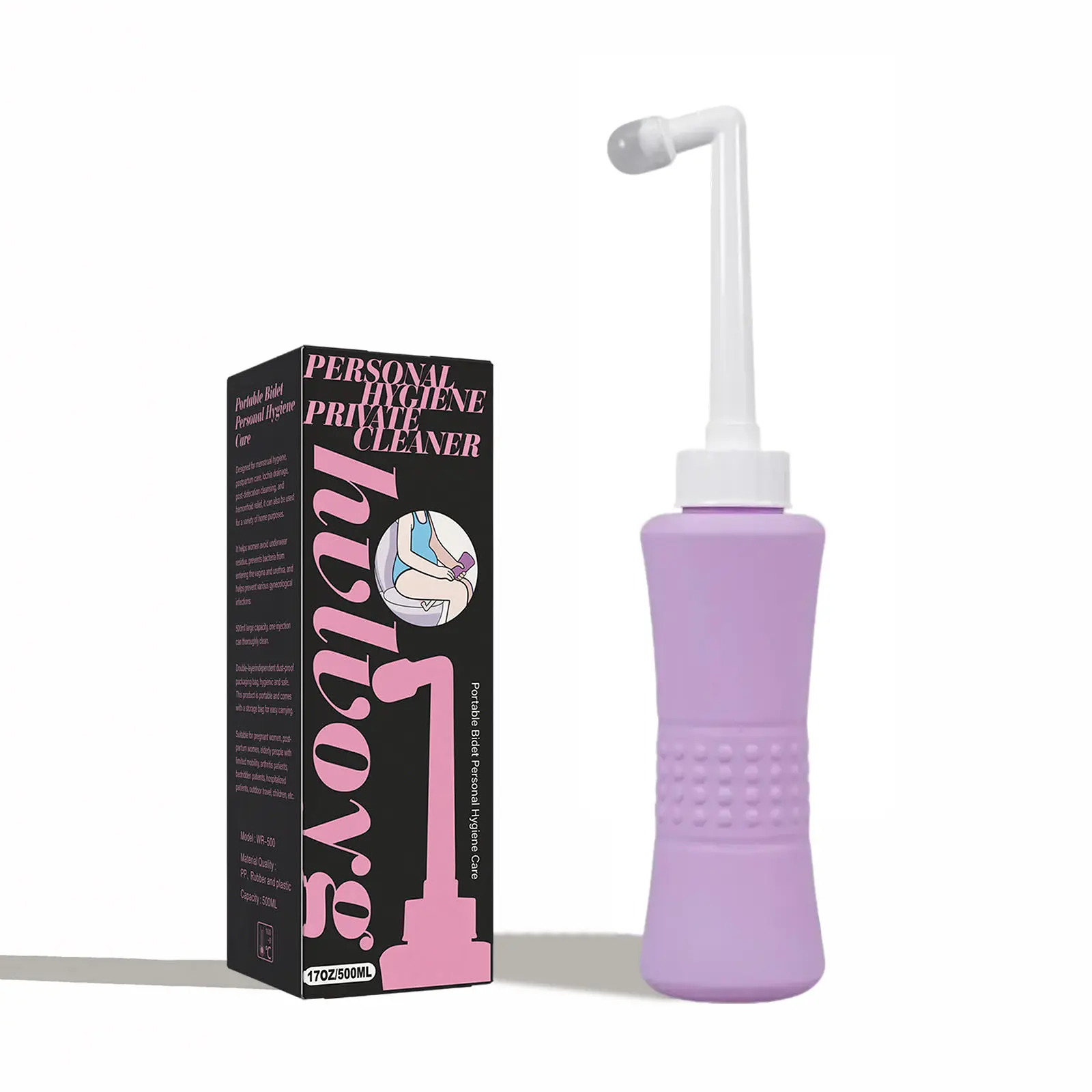 3 Styles 17 OZ Peri Bottle for Postpartum, Portable Bidet, Perineal Bottle for Postpartum Essential, Cleansing Plastic Silicone Daily Gentle Gift Mum, Upside Down Peri Bottle for Postpartum Recovery, Postpartum Care with Carrying Bag