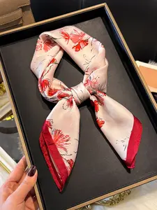 Women's Casual Full-Print Scarf, Breathable Multi-Functional Headband/bandana/scarf/purse Accessory, Versatile Hair Accessory for All Seasons