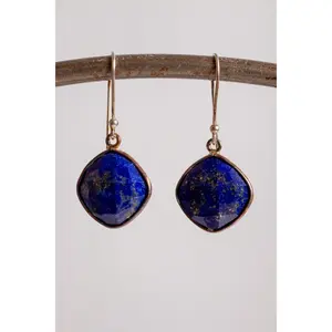 Lapis Earrings in Silver