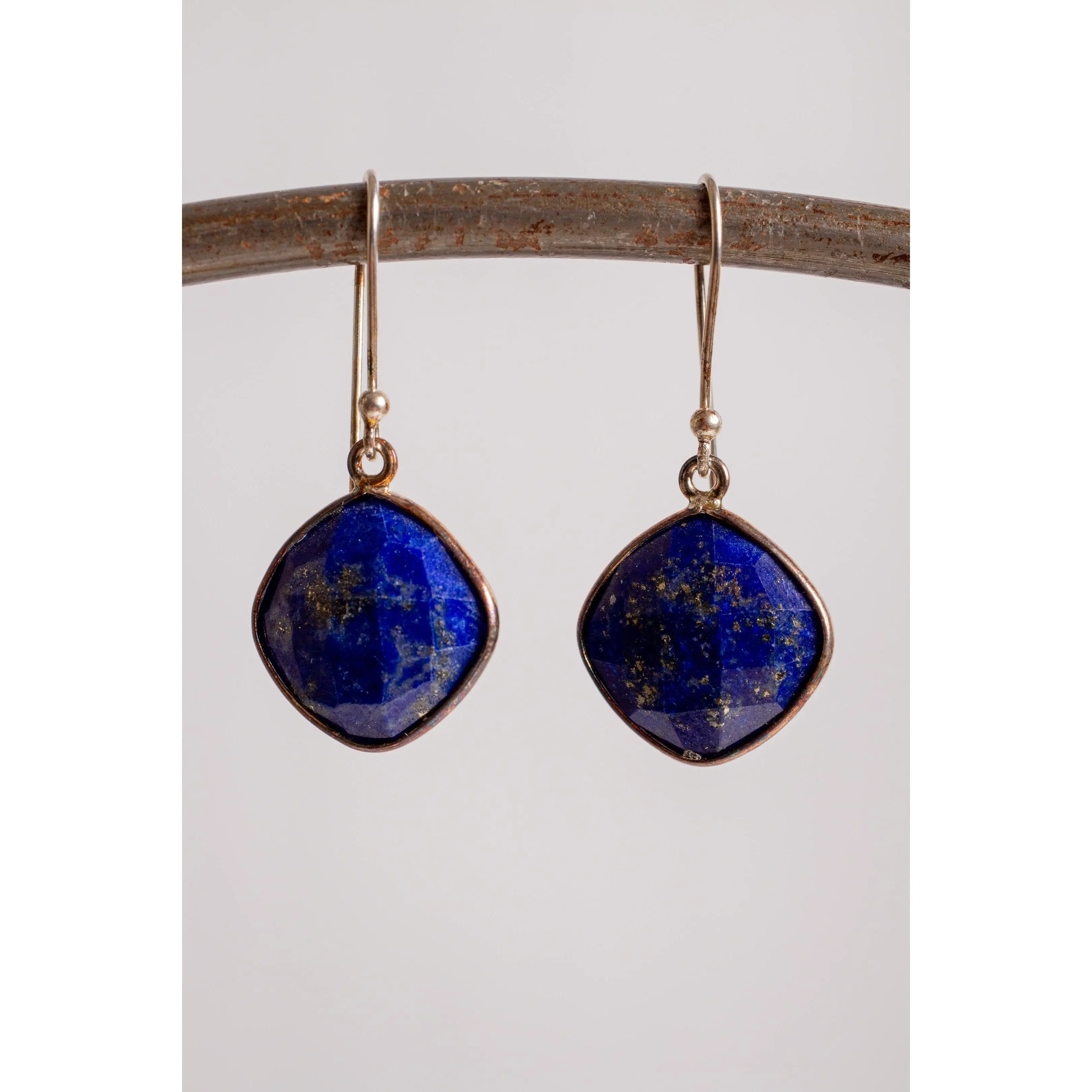 Lapis Earrings in Silver