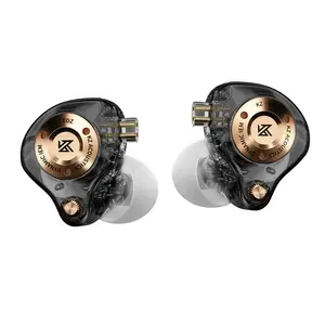 KZ EDZ in-Ear Monitor, Sound Isolating HiFi IEM, Clear Sound in All Frequency Stereo Sound Single Dynamic Driver Secure Fit Durability Wired Earbuds for Audio Engineer