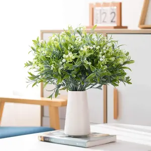 Artificial Flowers Simulation Plants, Baby's Breath Home Decoration, Decorative Fake Flowers Bamboo Leaves, Bionic Plants Window Display Ornaments