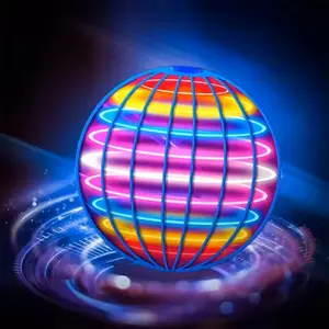 Magic Flying Ball Professional Mini Version with LED Lights, Remote Control Hand-Controlled Gyroscope Toy, Gift for Adults and Kids, Flying Orb Ball