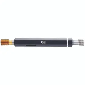 OSG USA, INC. Tin-Coated GO-NOGO Thread Gauge Tool - 6-32 UN(J)C 3B Thread Limit Specs, Limit Gauging, Part Number 1500300305, Thread Check