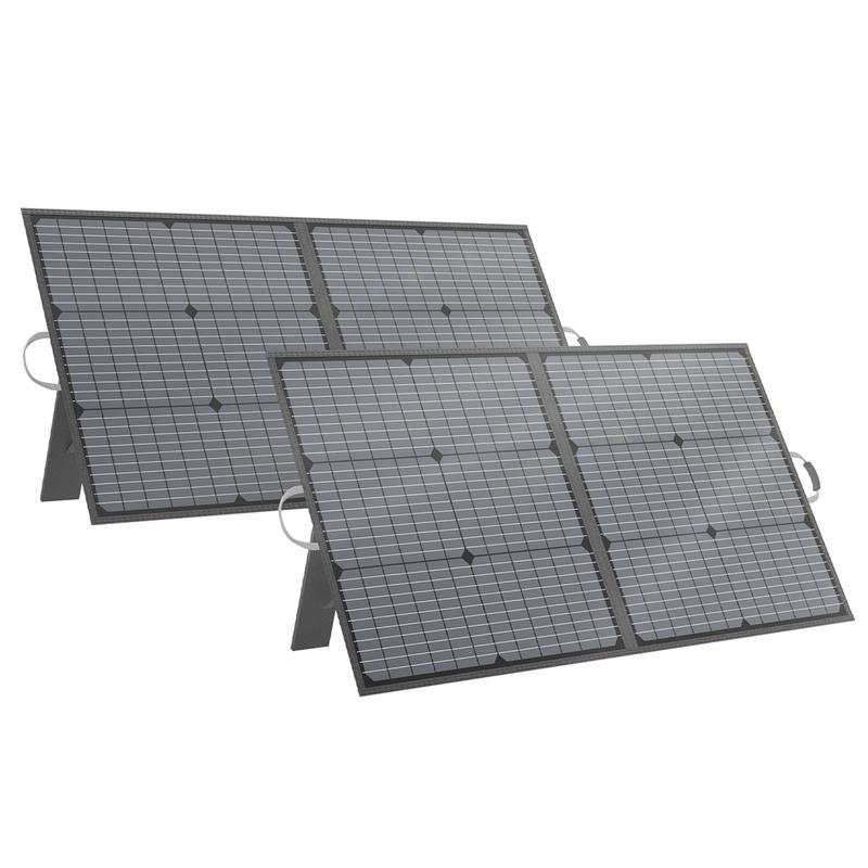 MHPOWOS Portable Foldable Solar Panel kit 110W 220W 400W 440W Solar Charger Emergency Backup Power Supply for Portable Power Station, Solar Generator, RV, Camping ,Fishing