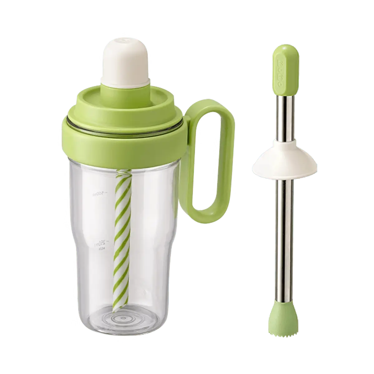 KAWASIMAYA 1L Cocktail Shaker Set with Muddler, Strainer, Jigger & Straw - Professional Barware for Mixed Drinks