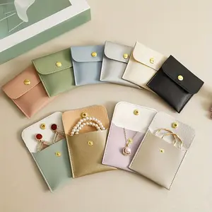 Jewelry Storage Bag with Snap Button Design, Suitable for Storing Rings, Necklaces, and Various Colored Accessories, Portable Jewelry Pouch for Bracelets, Earrings, and Watches