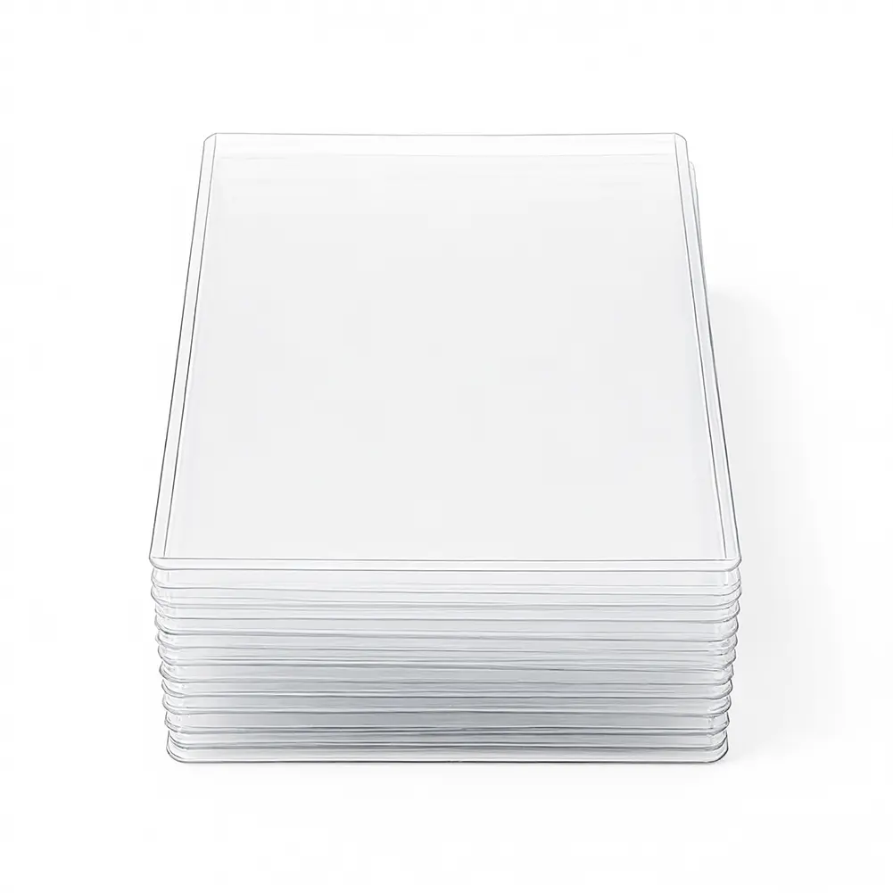 6x9 card sleeves Amazon.com: HYARUAT 6x9 Toploader 25 Pack, Rigid PVC Jumbo Card Sleeves, 39PT Hard Plastic Protectors for Protecting Oversized Trading Cards, Photos, Postcards, Prints, Documents and Tickets, Blue Tint : Toys & Games