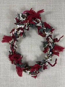 Handmade Crochet Christmas Gift Accessories Phone Strap Keychain Bag Charm Backpack Decorations Festive Ornament with Festive Design Unique Design Metal Spring O-ring Buckle Diameter 5"  #A010