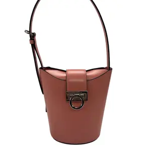 Pre-owned SALVATORE FERRAGAMO Leather Shoulder Bags Ferragamo Trifolio Pink E26030879