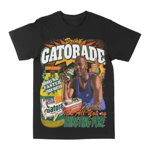 Vintage M Jordan Gatorade Graphic Tee, 90s Retro Basketball shirt, Game Day Shirt, Unisex Streetwear Tee, cotton crewneck shirt, Trending, All Size, Gift Basketball fans