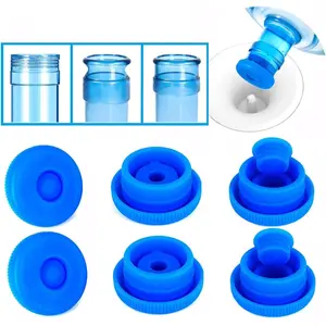 5 Gallon Water Jug Cap  - Non-Spill 55mm Water Bottle Caps, Replacement Cap  Anti Splash 6 Pack