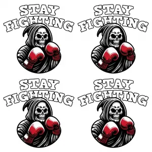 4 Pack Boxing Skeleton Fighter Heat Transfer Vinyl Iron on Patches for Canvas Bags T Shirts Hoodies Jackets Jeans DIY Crafts Easy to Iron on Decals for Old Clothes Reuse and Upcyc
