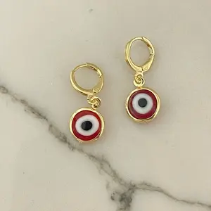 18k Gold Plated Earrings dangly ear