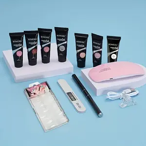 BeautyDAO Professional Gel Nail Extension Kit, With UV LED Lamp, Nail File, Nail Tips, Perfect For Nail Art You deserve it