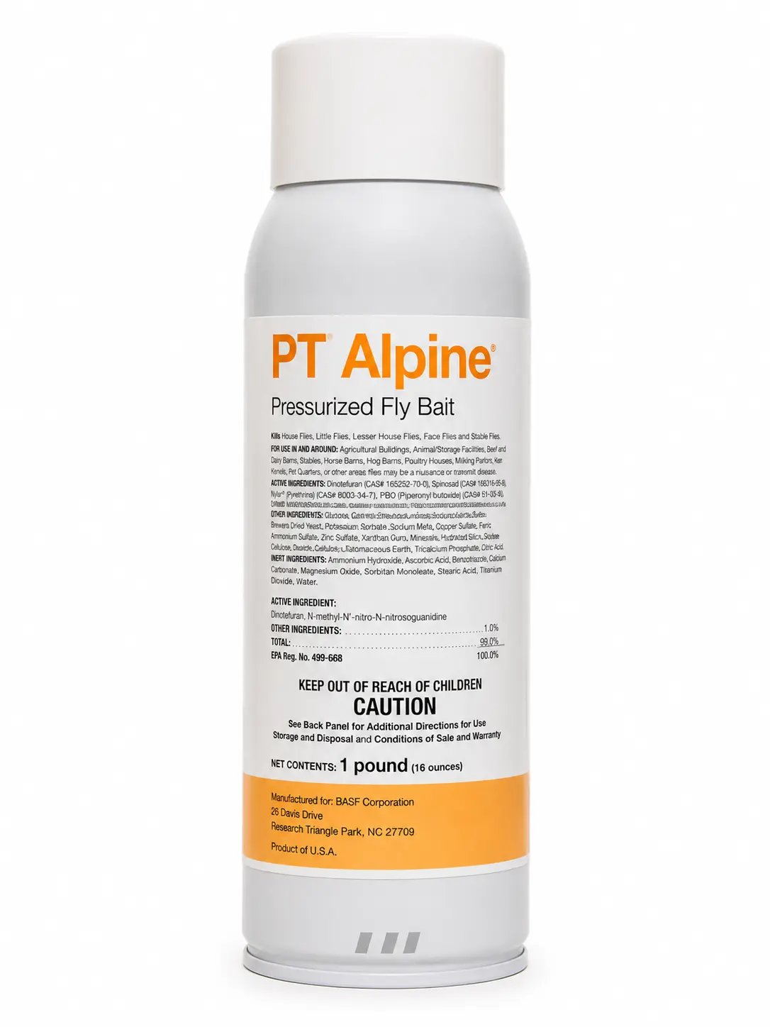 PT Alpine Pressurized Fly Bait Professional Fly Control Aerosol