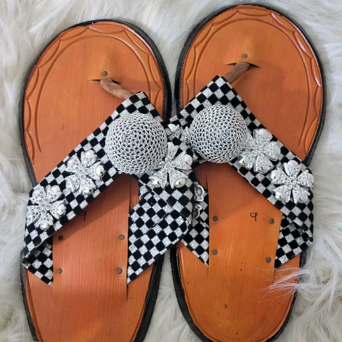 Traditional Ghanaian handmade slippers Leather slippers  for men or women.